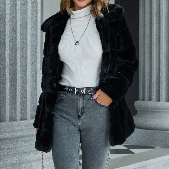 Luxe open front teddy coat - Picture 3 of 6